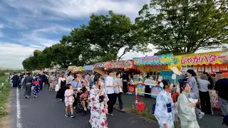 Japanese summer festival is so very funny in Saitama Japan  | 4K HDR Japan Walk