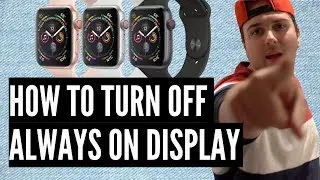 How To Turn OFF The Always On Display On The Apple Watch Series 5/6!!! 😎