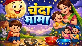 Chanda Mama Door Ke 🌙 | Hindi Rhymes for Kids | Cute Toddler Songs | Nursery Rhymes