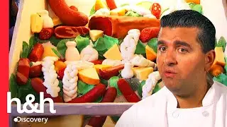 ¡Increíble que este exhibidor de delicatessen sea un pastel! | Cake Boss | Discovery H&H