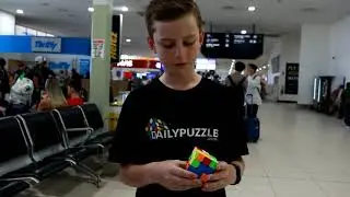 Solving a Rubik's Cube in the Gold Coast!