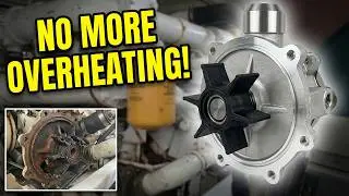 The secret to DIY Water Pump Impeller Change | Marine Diesel Caterpillar 3208TA