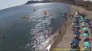 Greek Islands, Lemnos / Limnos, Karavi beach bar at Evgatis beach