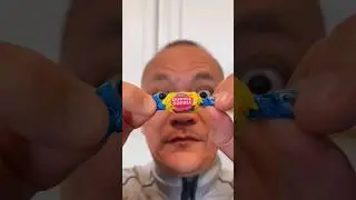 👂ASMR: Оригинальный вкус и поедание американской жевательной резинки Dubble Bubble 👂 #asmr #shorts