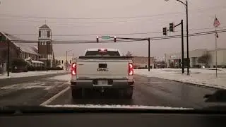 Drive back through downtown Russellville Ar at 545pm, roads are in much better condition on 02/03/22