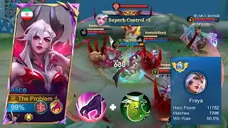 HARDGAME! ALICE JUNGLE VS REVAMP FREYA IN HIGH RANK!(who win?) ALICE GAMEPLAY - NEW BEST BUILD 2025