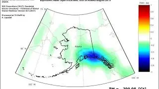 Gulf of Alaska ice mass balance August 2002-2016 timeseries