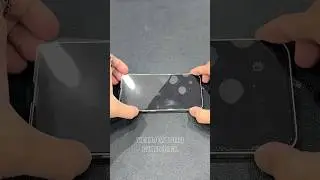 Easy To Install - Black Borderless Clear Tempered Glass Screen Protector For iPhone 13 #shorts