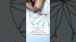 Draw a mandala for beginners #patternmaking #mandalaart #mandaladrawing #artworks