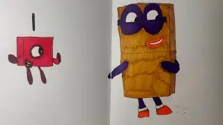 Number blocks | How to draw | Drawing and Coloring | Cartoon | Characters | Cute drawing