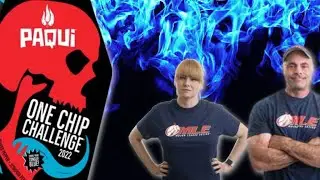 Two Competitive Eaters Take On the Paqui One Chip Challenge 2022 | Geoff Esper & Katie Prettyman
