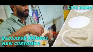 BADLAPUR MUMBAI NEW CUSTOMER || TODAY LIVE DEMO A1 BHAKRI MAKING MACHINE