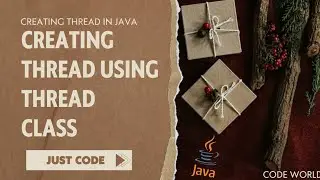 How to create user defined Thread In Java Using Thread class #thread #java #learnjava #programming