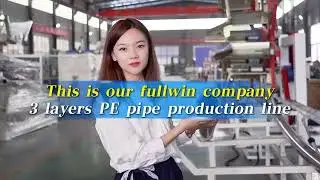 3 layers PE pipe making machine water pipe production line equipment
