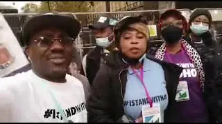 PEACEFUL RALLY IN LONDON FOR  CHIEF SUNDAY IGBOHO At 10 Downing Street Whitehall SW1 13/11/2021
