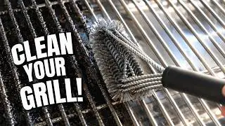 360&deg; stainless steel BBQ grill cleaning brush by Kona