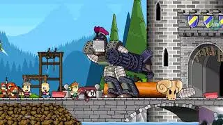 Dan the Man Challenge - Low Level Character - All Boss Fights (Part 1)