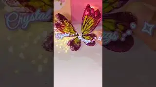 Mini Fairy Wings🔮| #shorts #craft #diy