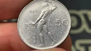 1965 Italy 50 Lire Coin &bull;&nbsp;Values, Information, Mintage, History, and More
