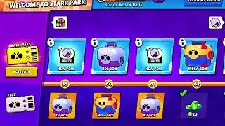 Opening boxes from tier 1 to tier 70 (Brawl stars) btw I got a ton of star powers