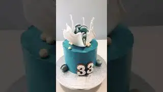 Cake for Men ! Blue Cake 💙 Surprise day ! 🙌🏻 Cake Blue for husband ! 💙🙌🏻
