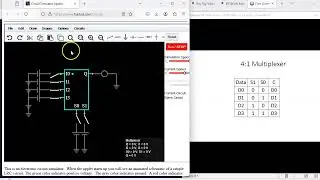 4:1 Mux and 1:4 Demux circuit animation in FALSTAD.com