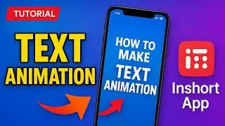 👉 How to Make Text Animation in Inshort App | Easy Tutorial 2025 @DigitalScreenworks  #TextAnimatio