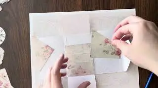 Vintage Pink Rose Mini Folio Junk Journal Tutorial