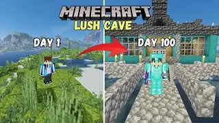 I Survived 100 Days in Lush Cave Only World in Minecraft Survival (Hindi) Part  2