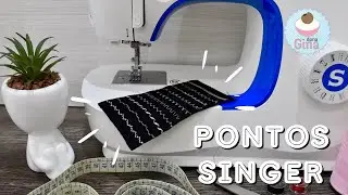PONTOS SINGER - M3205 - Para INICIANTES - Aprenda a usar os PONTOS sem segredo - Confira!