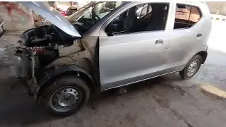 Alto car dry denting || accident car video || denting workshop