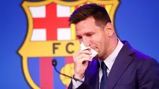 MESSI CRYING WHILE LEAVING NOU CAMP