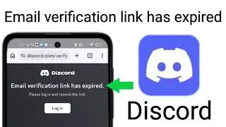 Email verification link has epired on Discord (easy fix)