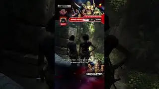 Nadine pushes Chloe off a cliff into water in Uncharted: The Lost Legacy  #shortsindia  #shortsfeed