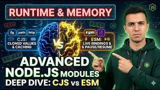Node.js Advanced Modules: Deep Dive into ESM vs CJS (Runtime, Caching & Memory)