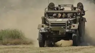 WW2 Halftrack in War & Peace Revival Arena - inc Slow Motion