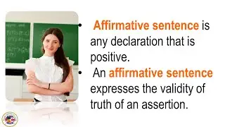 What is the Affirmative Sentence? Affirmative Sentences Examples #affirmativesentences #grammar