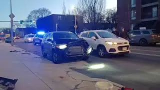 Early morning, crash on Humboldt ave in rRoxbury. January 16, 2026