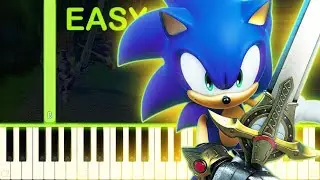 With Me | SONIC AND THE BLACK KNIGHT - EASY Piano Tutorial
