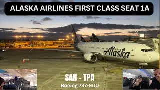 Alaska Airlines Boeing 737-900 First Class Flight Trip Report From SAN to TPA #aviation #boeing737