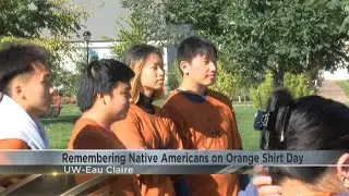 UW-Eau Claire honors Indigenous People on Wear Orange Day
