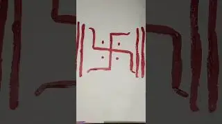 The correct way of making Swastik #love #kidsvideo #shortvideo #drawing #creative #hindu #swastik