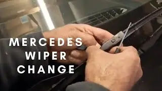 Mercedes E220 2017 model wiper blade change