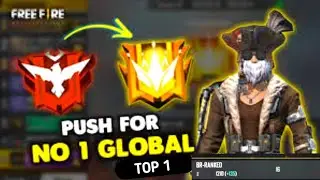 Yes!! Global Top 1 In Only 1 Night Gold To Grandmaster Rank Push Highlights - Garena Free Fire