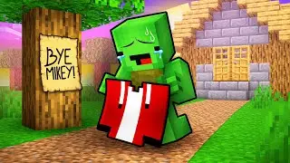 JJ is LEFT FOREVER in Minecraft! (Maizen)