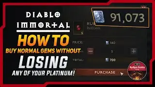 How To Prepare For New Update and Buy Normal Gems Without losing Platinum - Diablo Immortal