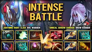 GLOBAL LIGHTNING RIGHT CLICK ARC WARDEN FACING AGAINST UNREAL ARROW DAMAGE DROW RANGER DOTA 2