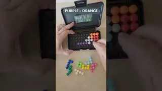Orange Purple Challenge Unleash Your Puzzle-solving Skills #kanoodle #puzzles #shorts
