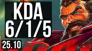 GRAVES vs SETT (TOP) | 6/1/5 | EUW Master | 25.10