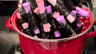 Steam Process Tutorial: How to Make a Straight Wig Curly Forever!